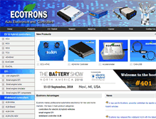 Tablet Screenshot of ecotrons.com